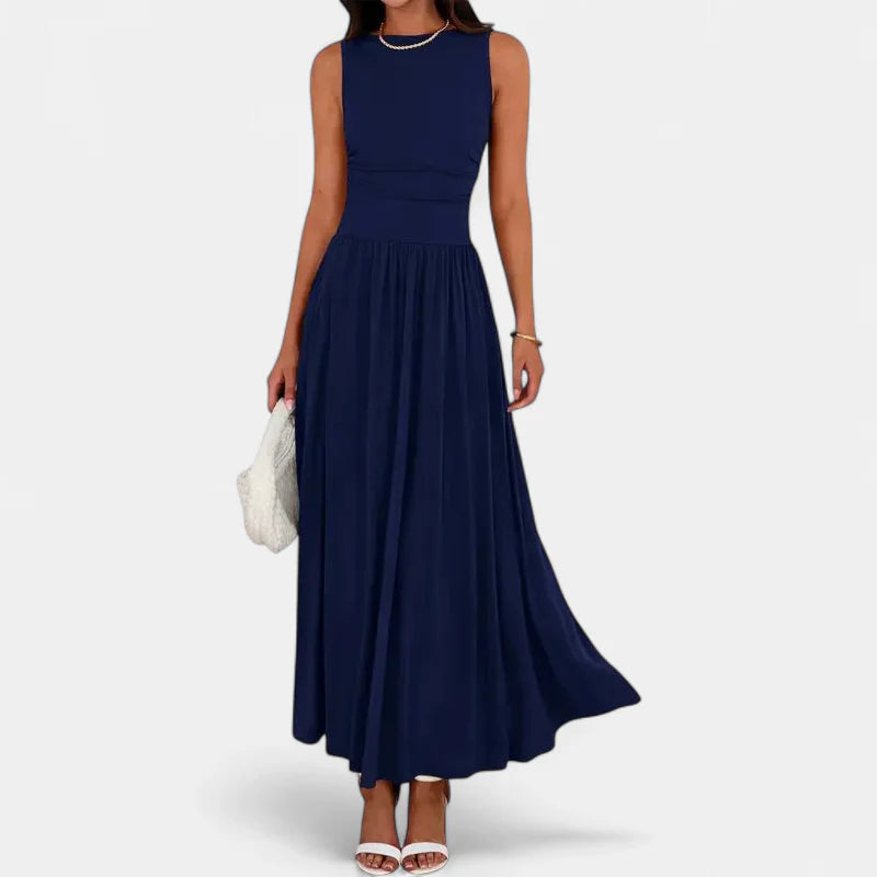 BARBARA | Flowy Sleeveless Summer Maxi dress