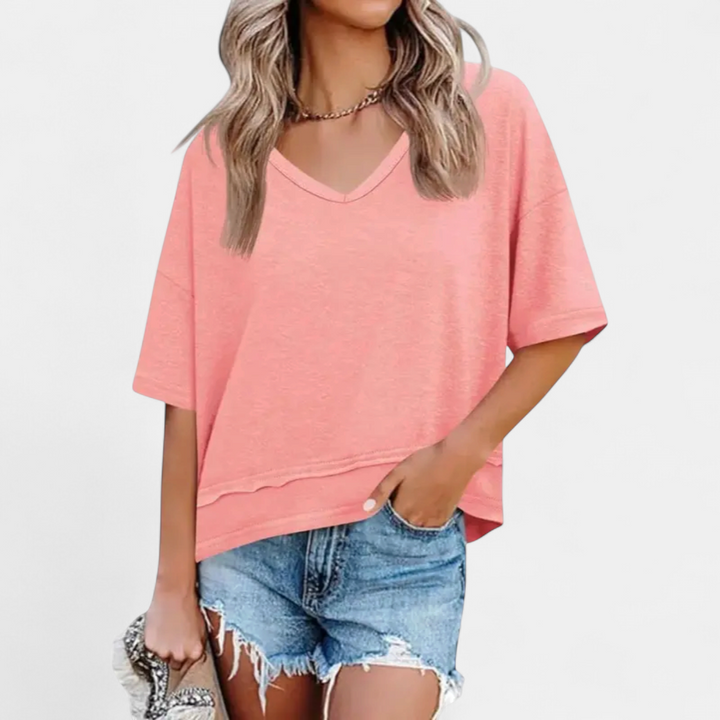 WINONA | Breezy V-Neck Loose Tee