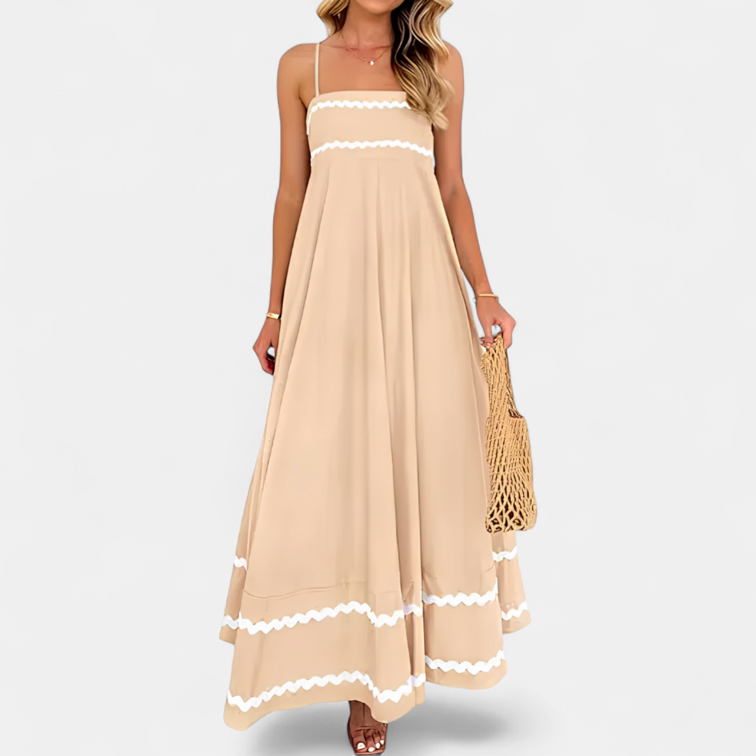 SERENA | Ruffled Flowy Sleeveless Maxi Dress