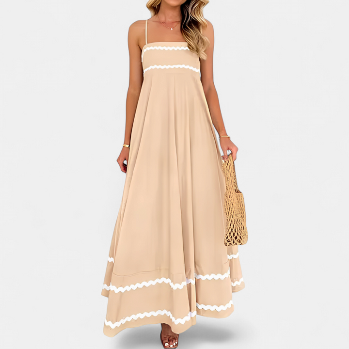 SERENA | Ruffled Flowy Sleeveless Maxi Dress