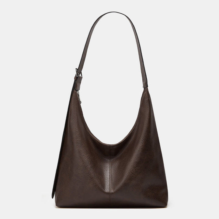 DESIREE | Women’s Solid Color PU Leather Shoulder Bag Versatile Daily Shopping & Work Bag