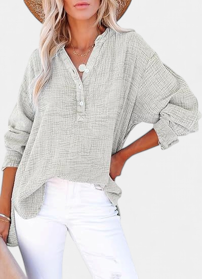 AYLA | Casual V-Neck Blouse