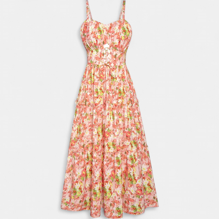 WISTERIA | Boho Hollowed Waist Maxi Dress